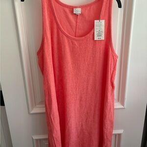 A New Day Vibrant Coral Sleeveless Top